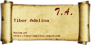 Tibor Adelina névjegykártya